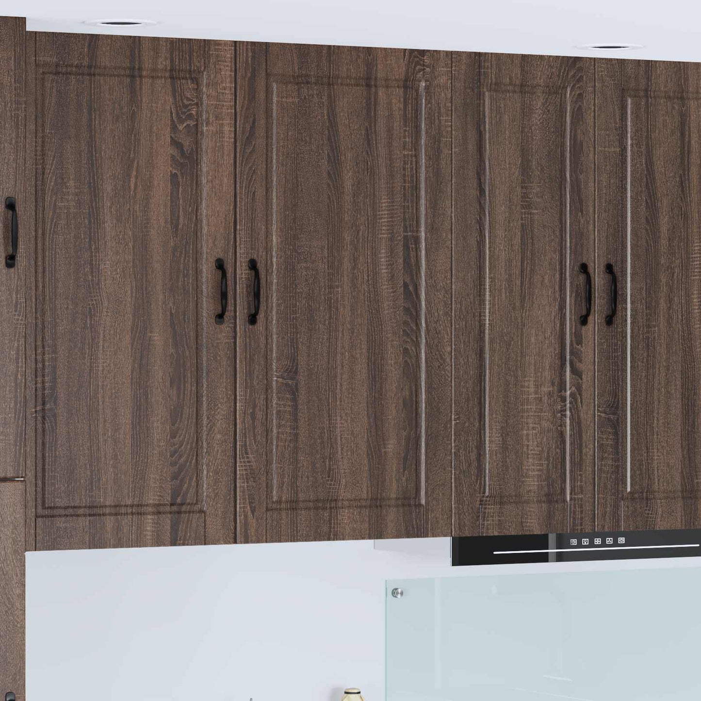 Wall Cabinet PORTO Brown Oak 50 x 31 x 100 cm Engineered Wood
