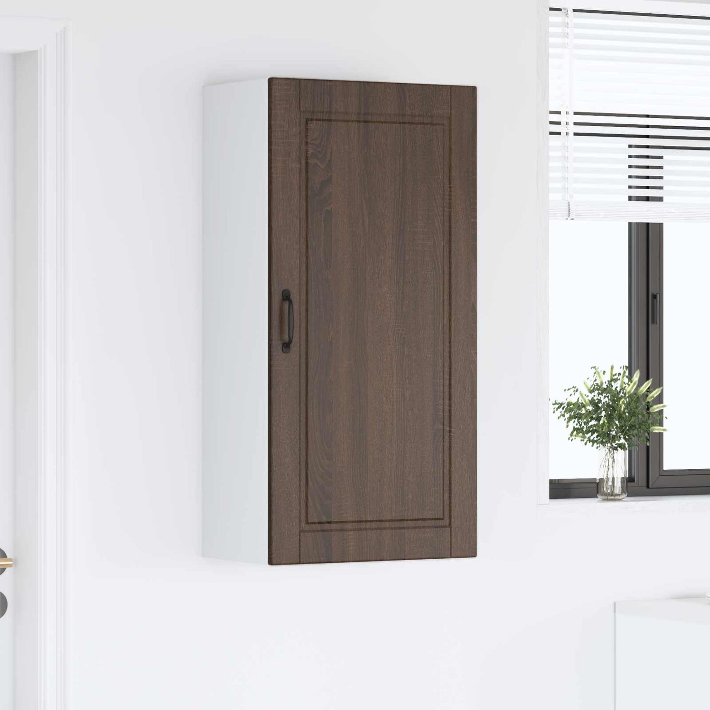 Wall Cabinet PORTO Brown Oak 50 x 31 x 100 cm Engineered Wood