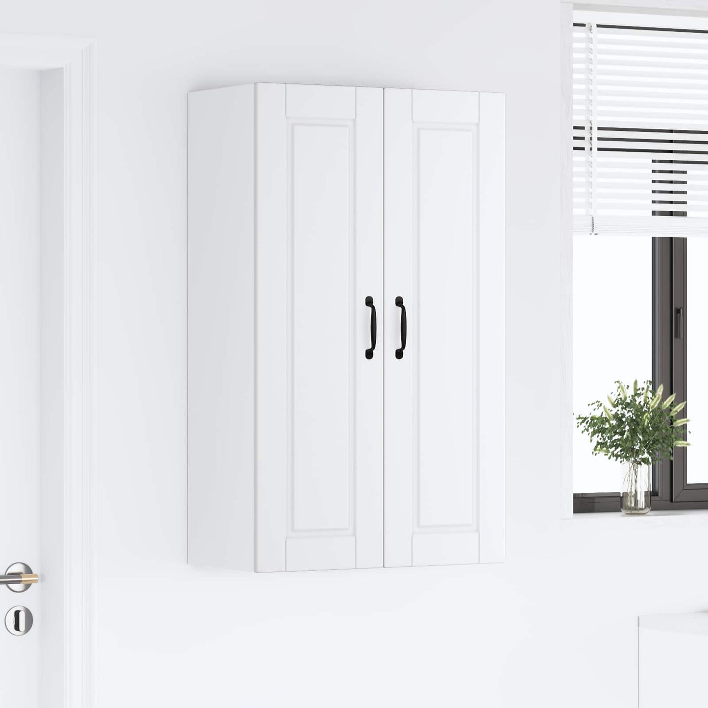 Wall Cabinet PORTO White 60 x 31 x 100 cm Engineered Wood