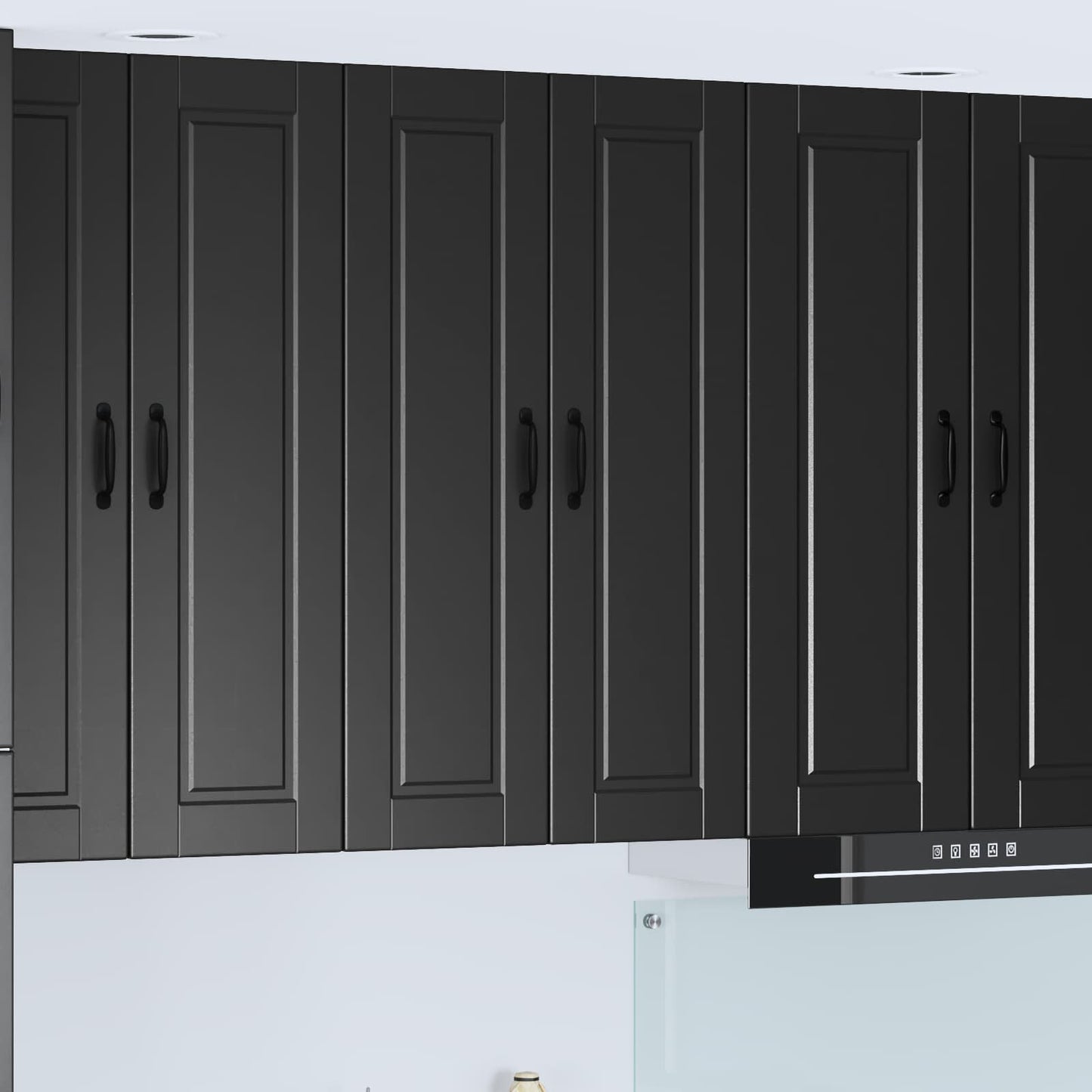 Wall Cabinet PORTO Black 60 x 31 x 100 cm Engineered Wood