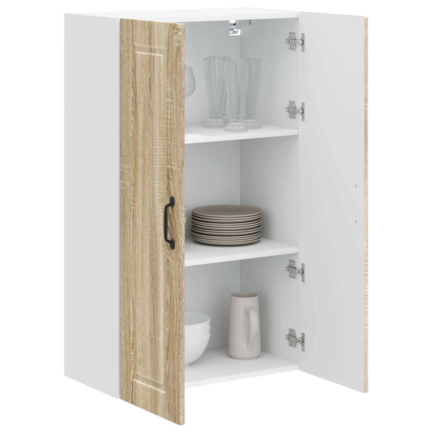 Wall Cabinet PORTO Sonoma Oak 60 x 31 x 100 cm Engineered Wood