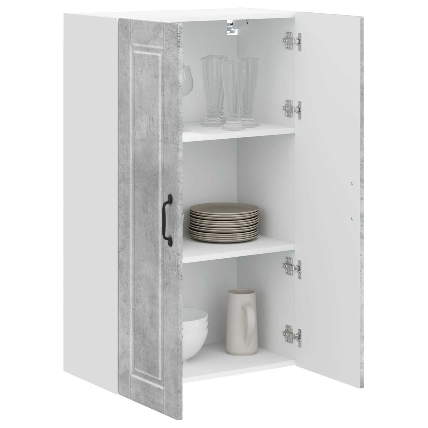 Wall Cabinet PORTO Concrete Grey 60 x 31 x 100 cm