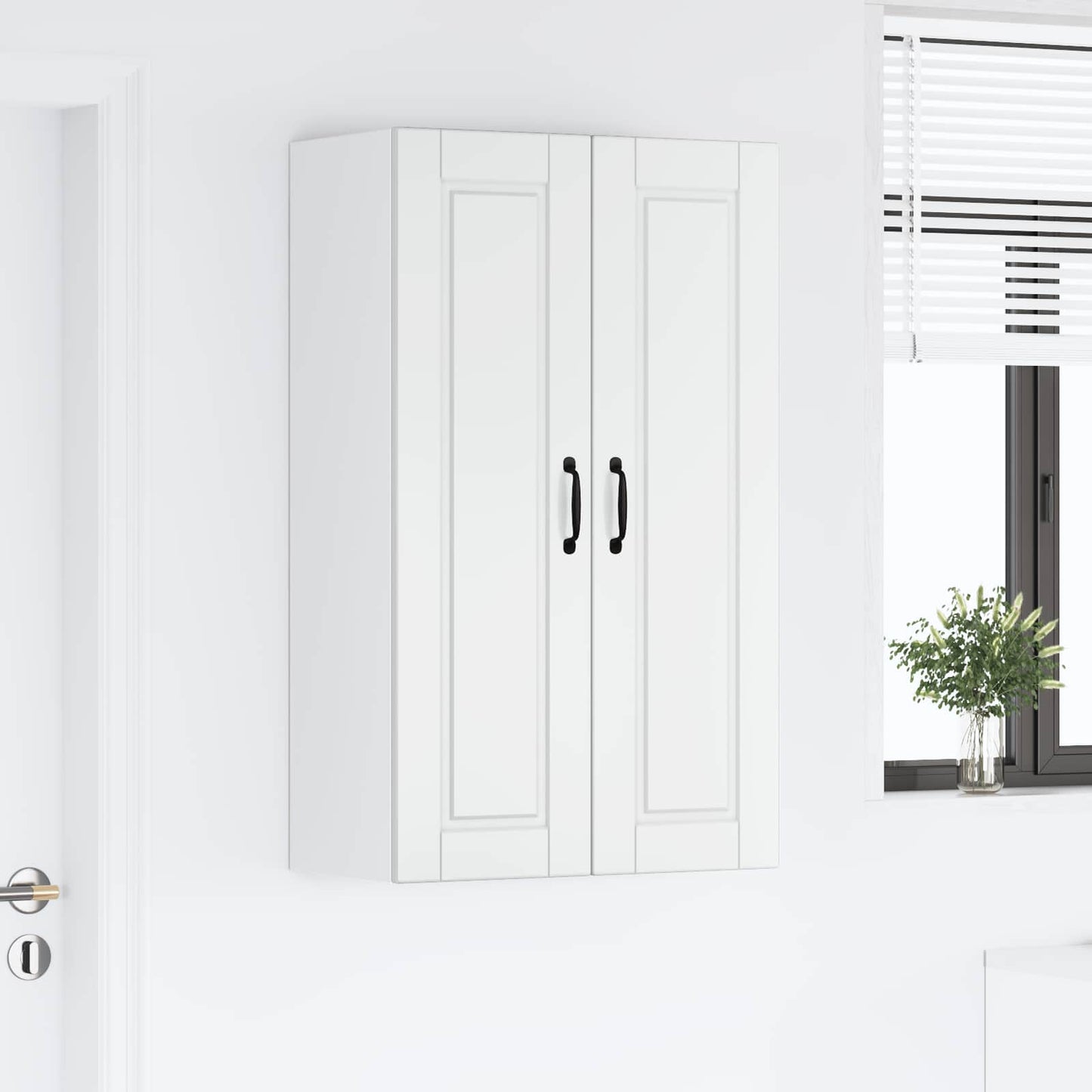 Wall Cabinet PORTO High Gloss White 60 x 31 x 100 cm