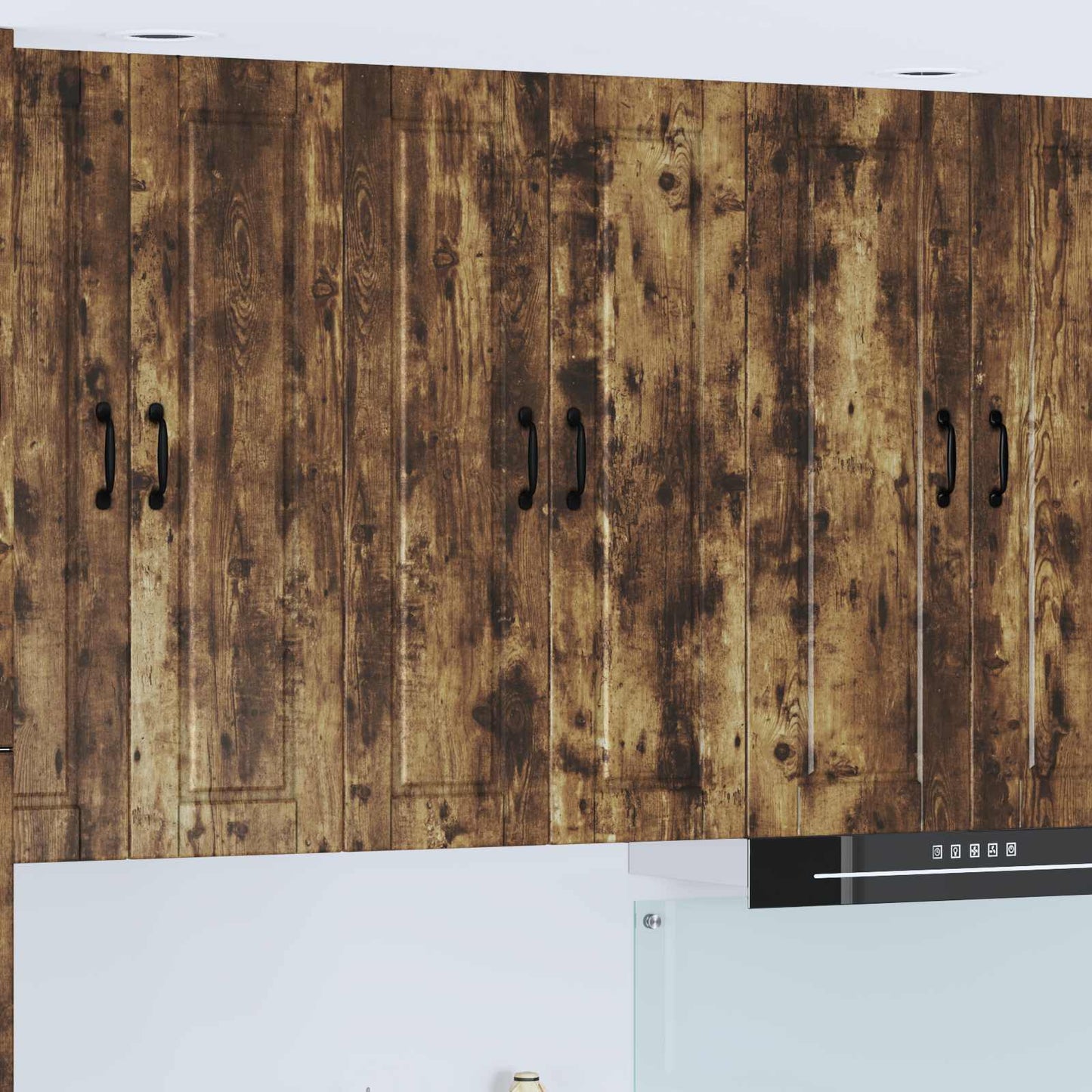 Wall Cabinet PORTO Smoked Oak 60 x 31 x 100 cm Engineered Wood