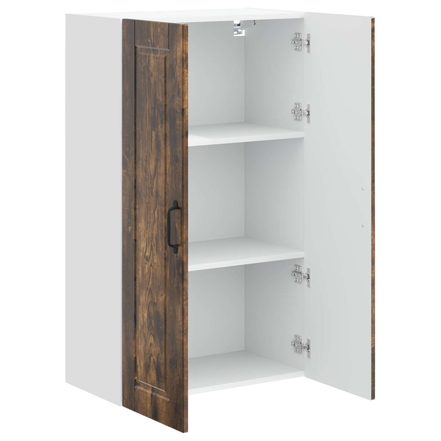 Wall Cabinet PORTO Smoked Oak 60 x 31 x 100 cm Engineered Wood