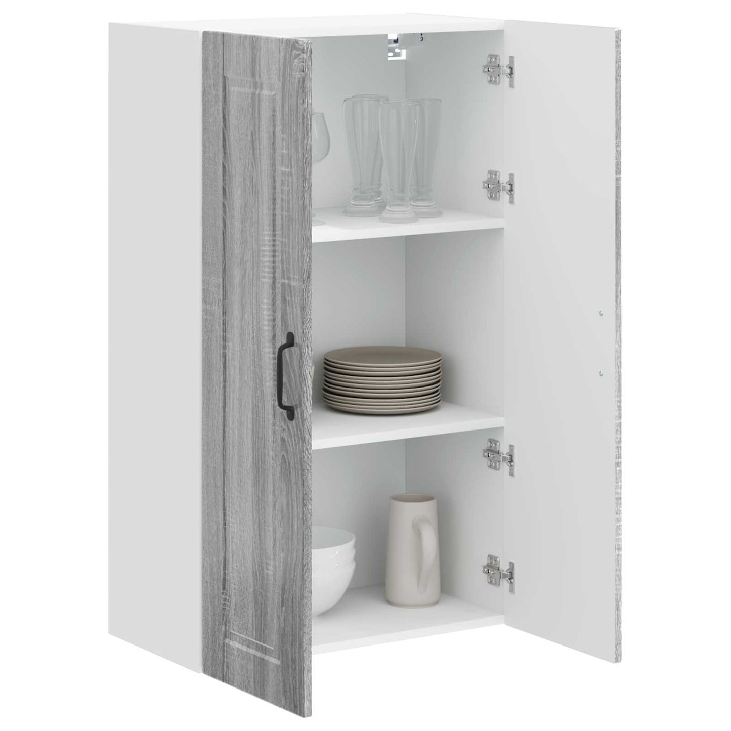 Wall Cabinet PORTO Grey Sonoma 60 x 31 x 100 cm Engineered Wood