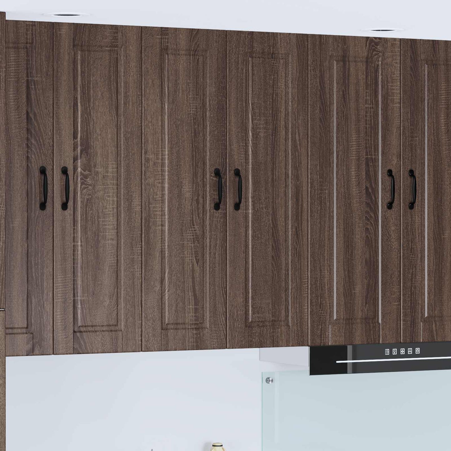 Wall Cabinet PORTO Brown Oak 60 x 31 x 100 cm Engineered Wood