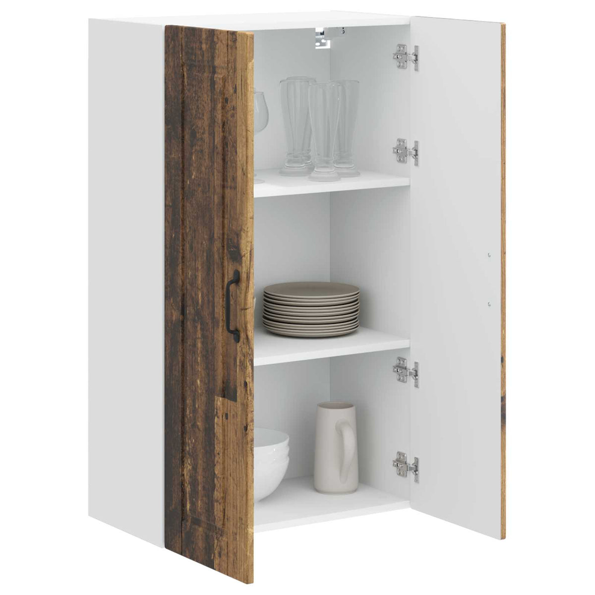 Wall Cabinet PORTO Old Wood 60 x 31 x 100 cm Engineered Wood