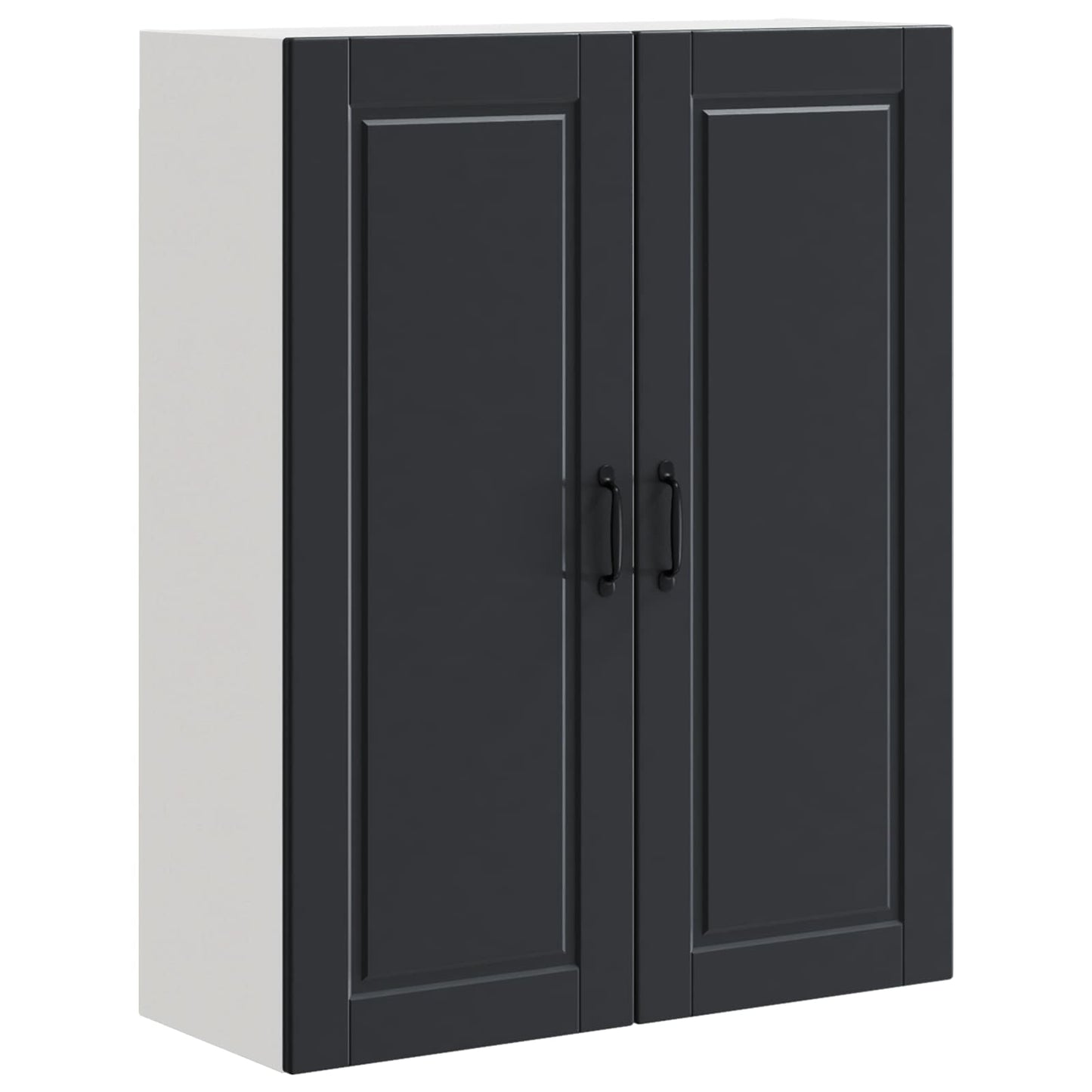Wall Cabinet PORTO Black 80 x 31 x 100 cm Engineered Wood
