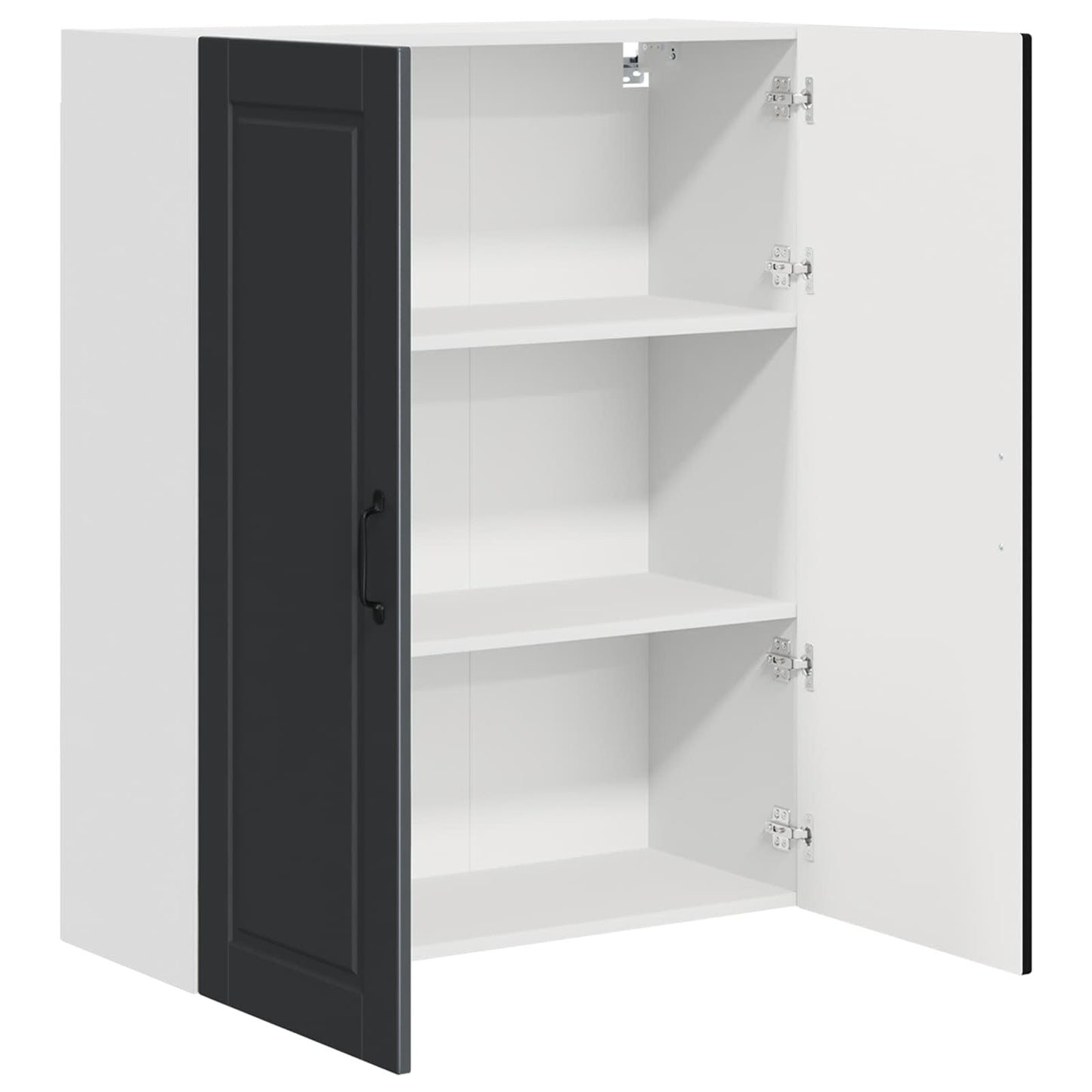 Wall Cabinet PORTO Black 80 x 31 x 100 cm Engineered Wood