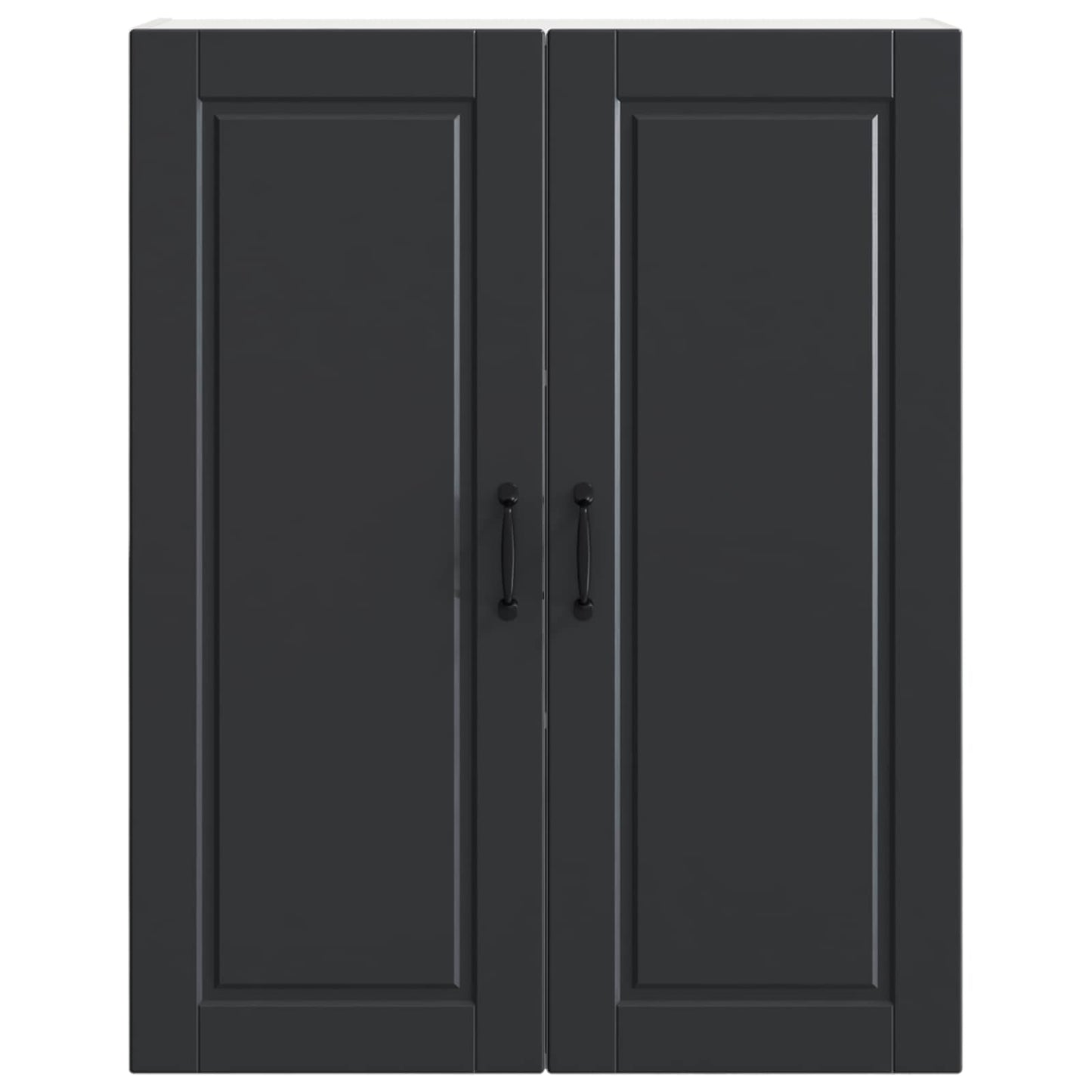 Wall Cabinet PORTO Black 80 x 31 x 100 cm Engineered Wood