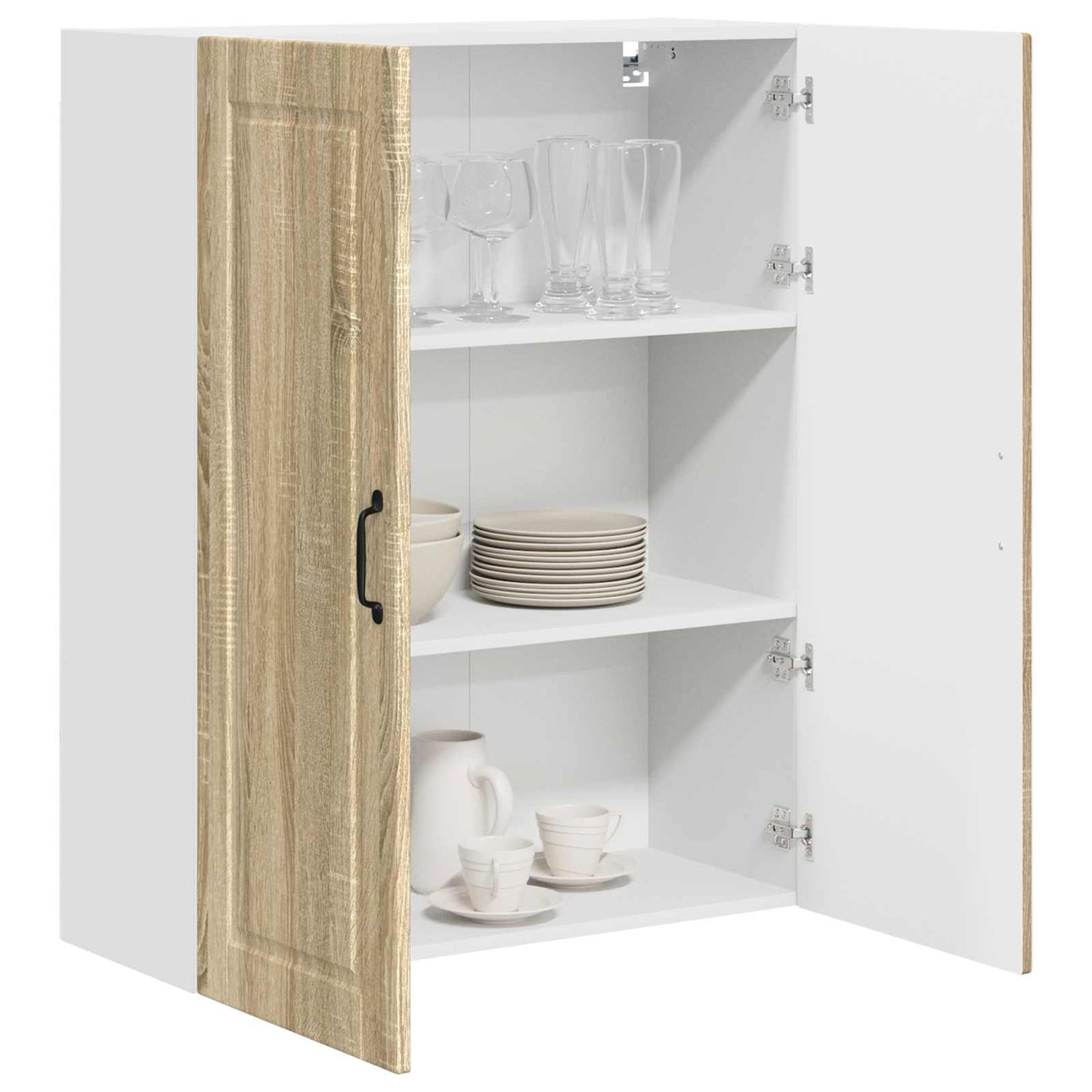 Wall Cabinet PORTO Sonoma Oak 80 x 31 x 100 cm Engineered Wood