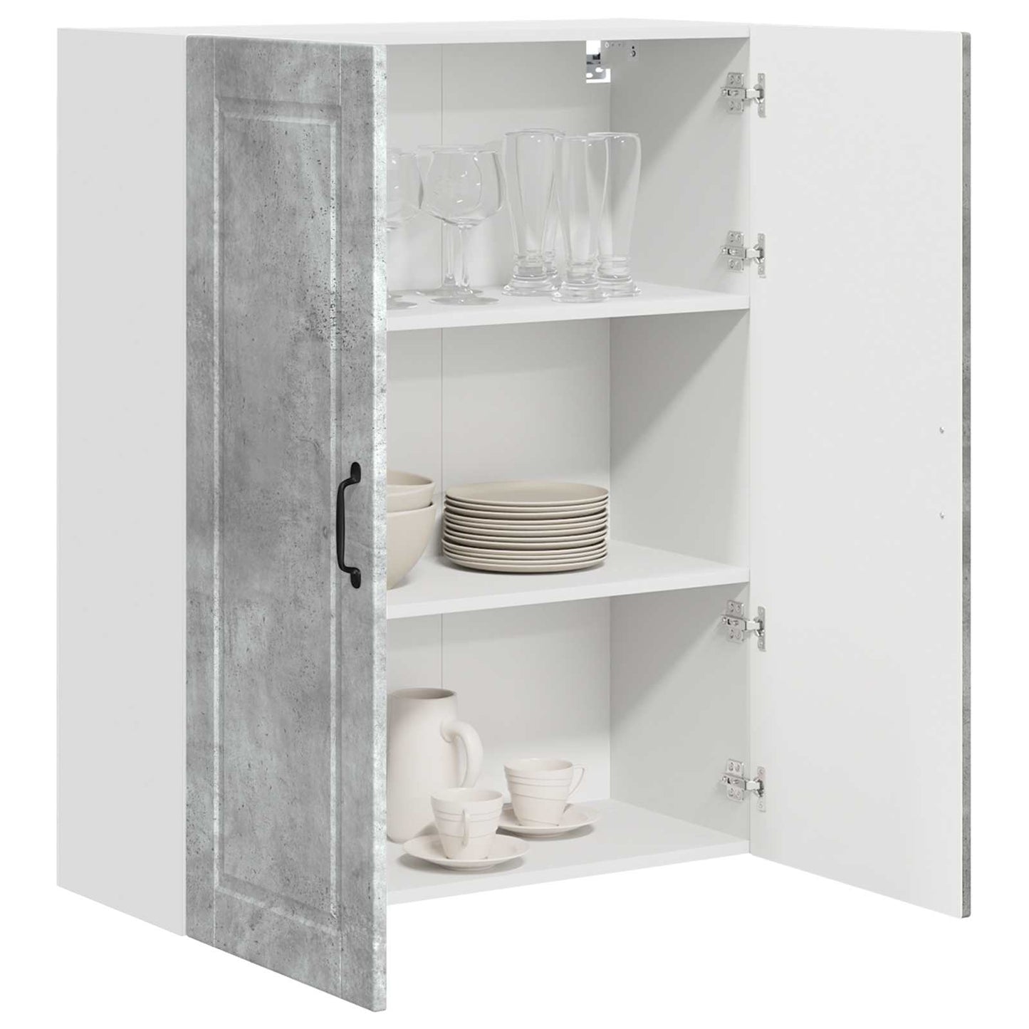Wall Cabinet PORTO Concrete Grey 80 x 31 x 100 cm