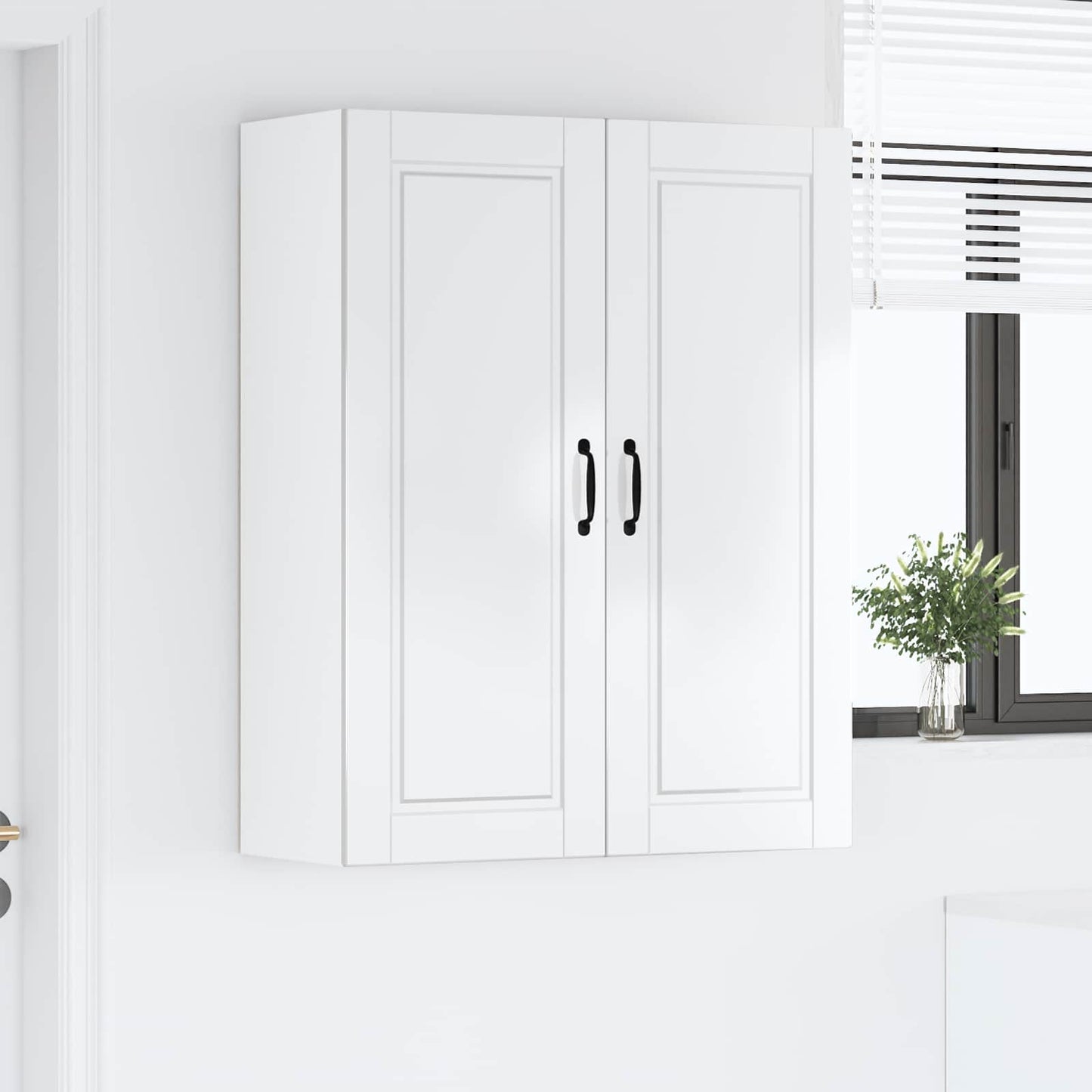 Wall Cabinet PORTO High Gloss White 80 x 31 x 100 cm