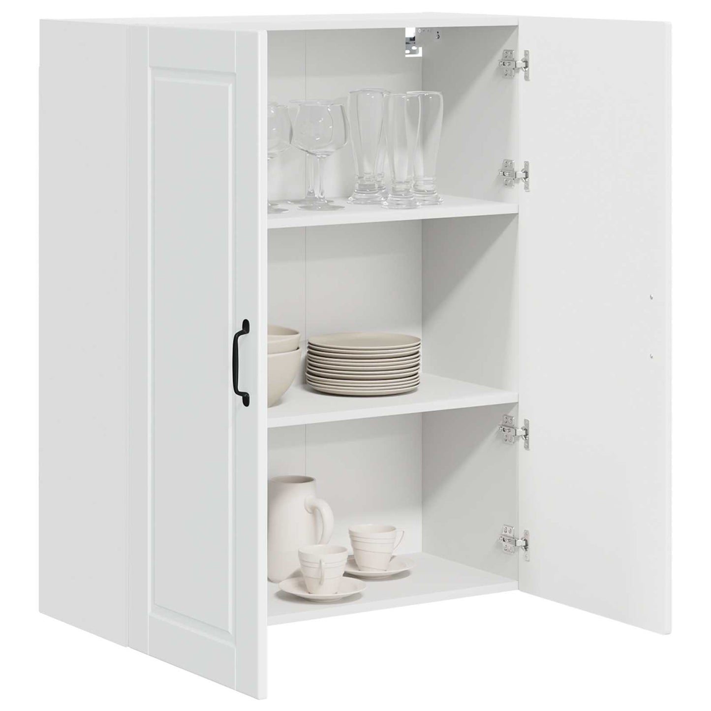 Wall Cabinet PORTO High Gloss White 80 x 31 x 100 cm