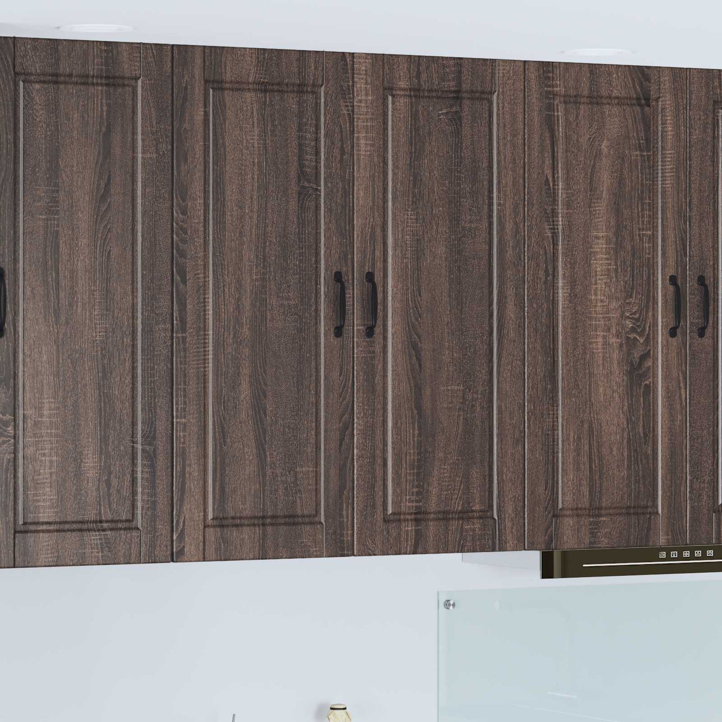 Wall Cabinet PORTO Brown Oak 80 x 31 x 100 cm Engineered Wood