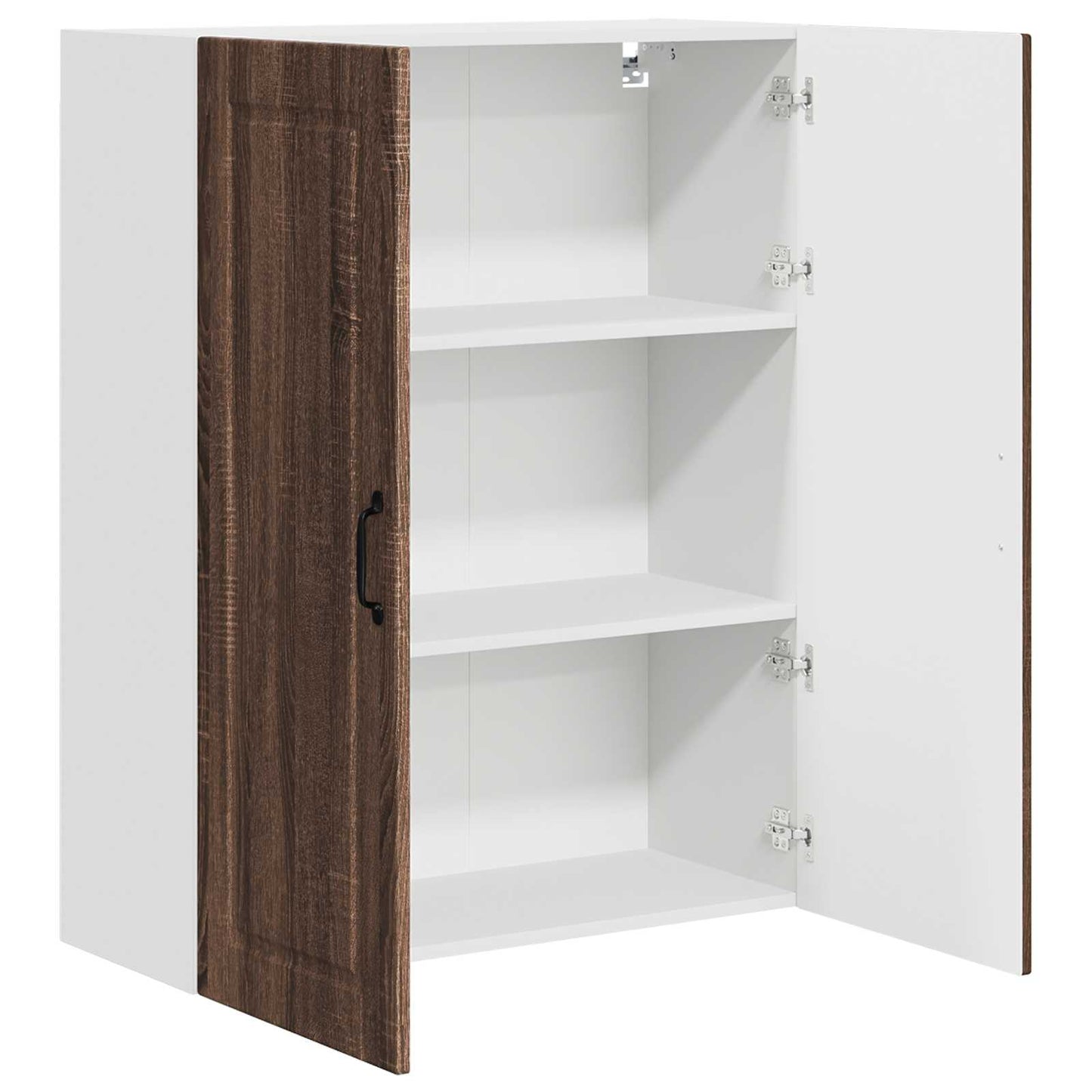 Wall Cabinet PORTO Brown Oak 80 x 31 x 100 cm Engineered Wood