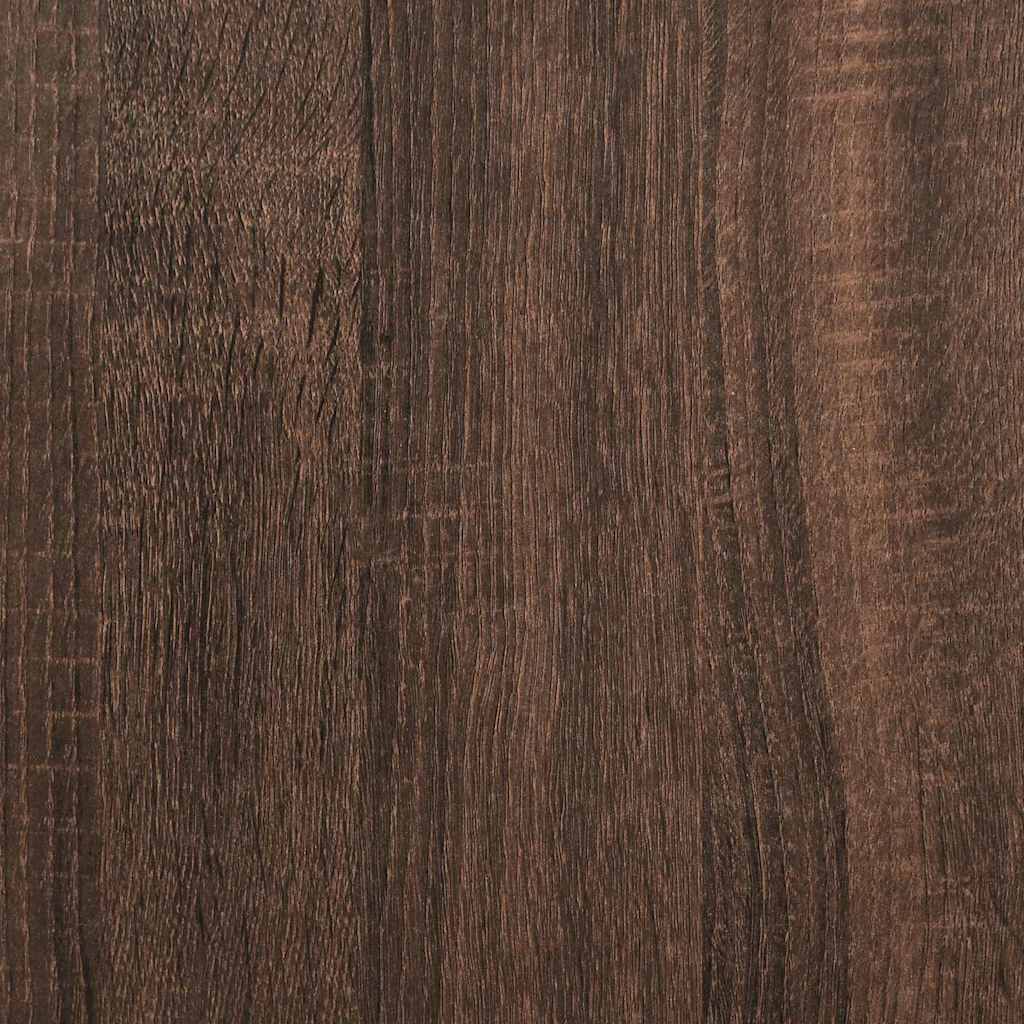 Wall Cabinet PORTO Brown Oak 80 x 31 x 100 cm Engineered Wood
