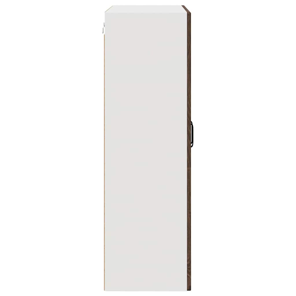 Wall Cabinet PORTO Brown Oak 80 x 31 x 100 cm Engineered Wood