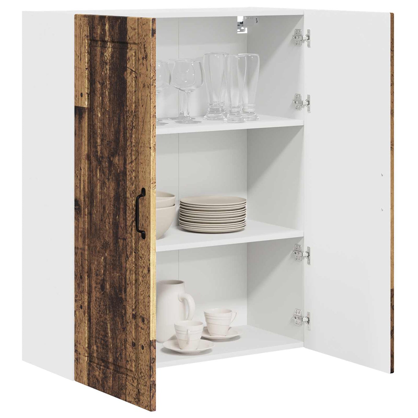 Wall Cabinet PORTO Old Wood 80 x 31 x 100 cm Engineered Wood