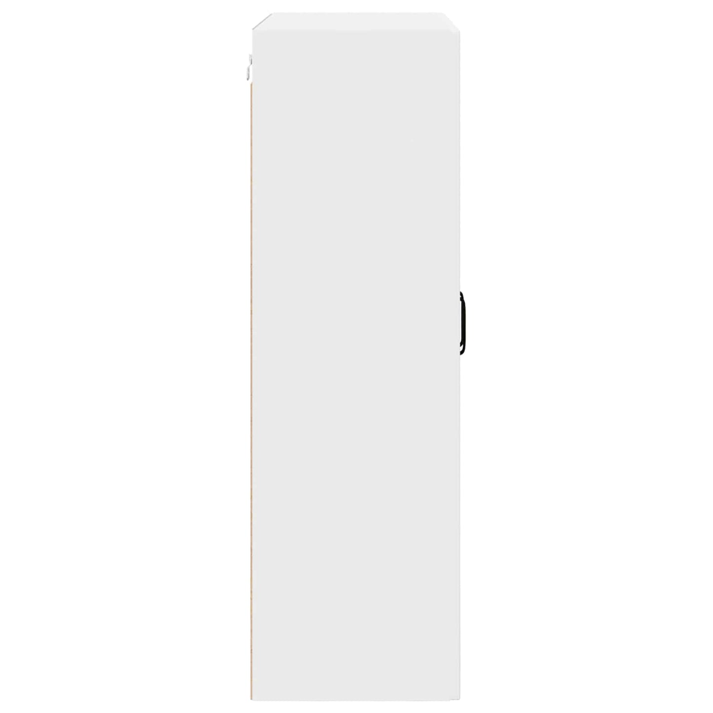 Wall Glass Cabinet PORTO White 80 x 31 x 100 cm Engineered Wood