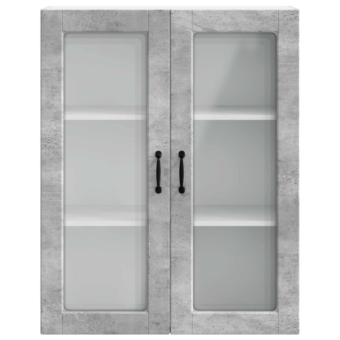 Wall Glass Cabinet PORTO Concrete Grey 80 x 31 x 100 cm