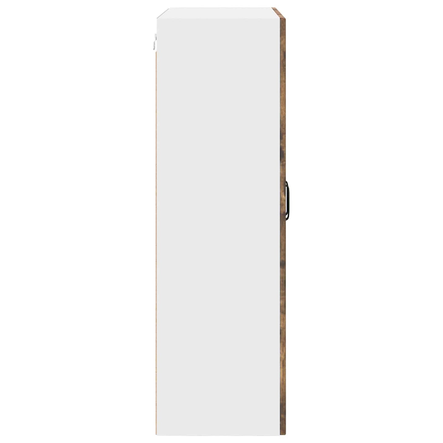 Wall Glass Cabinet PORTO Smoked Oak 80 x 31 x 100 cm