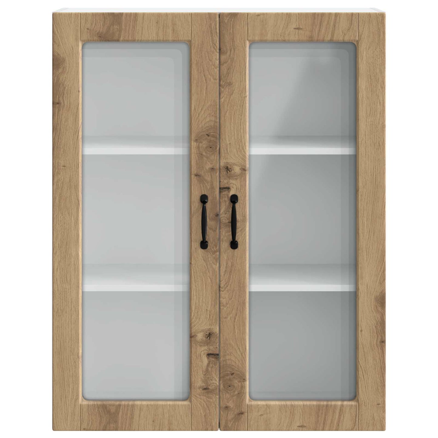 Wall Glass Cabinet PORTO Artisan Oak 80 x 31 x 100 cm