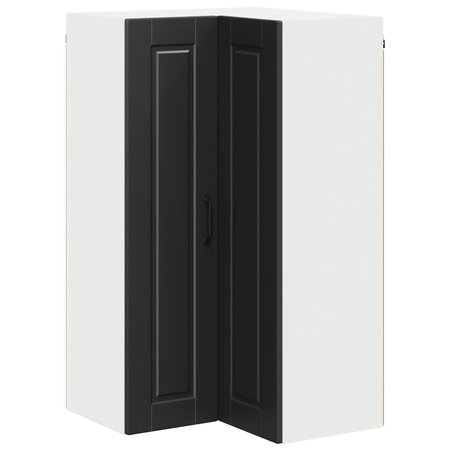 Wall Corner Cabinet PORTO Black 57 x 57 x 100 cm