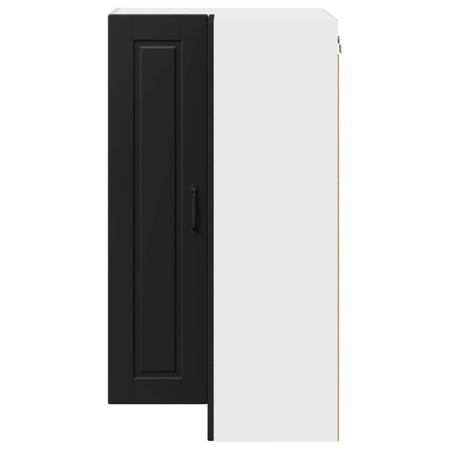 Wall Corner Cabinet PORTO Black 57 x 57 x 100 cm