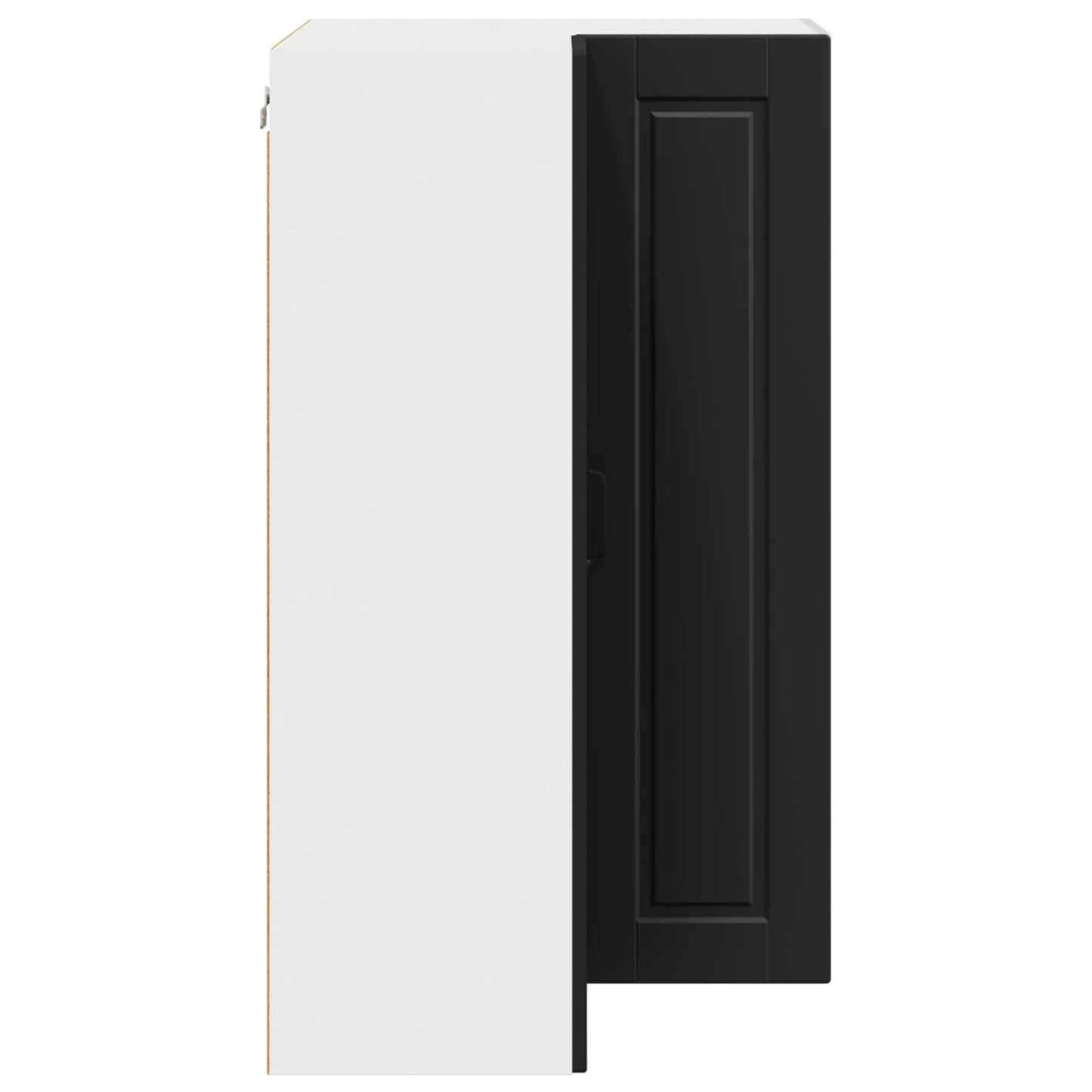 Wall Corner Cabinet PORTO Black 57 x 57 x 100 cm