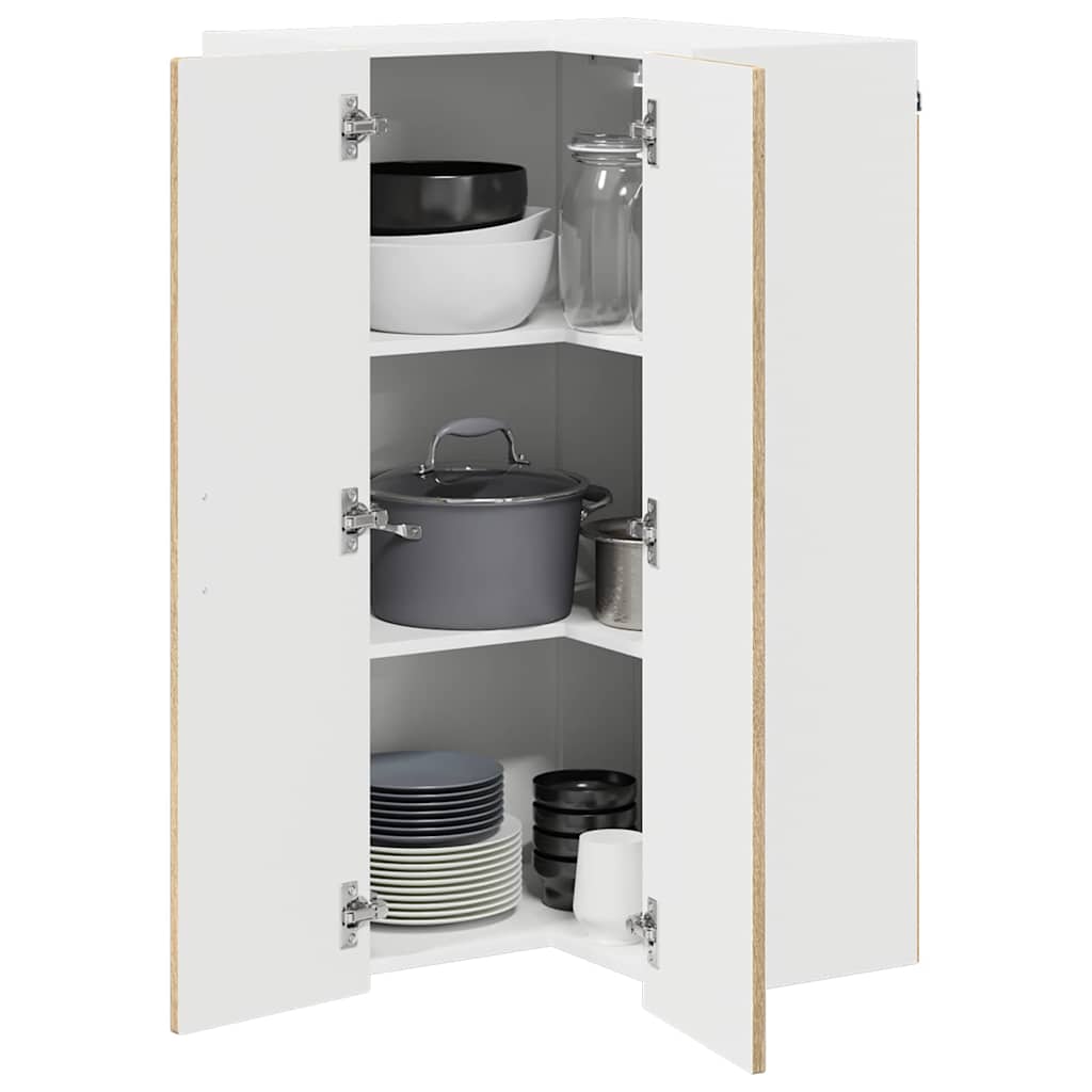 Wall Corner Cabinet PORTO Sonoma Oak 57 x 57 x 100 cm