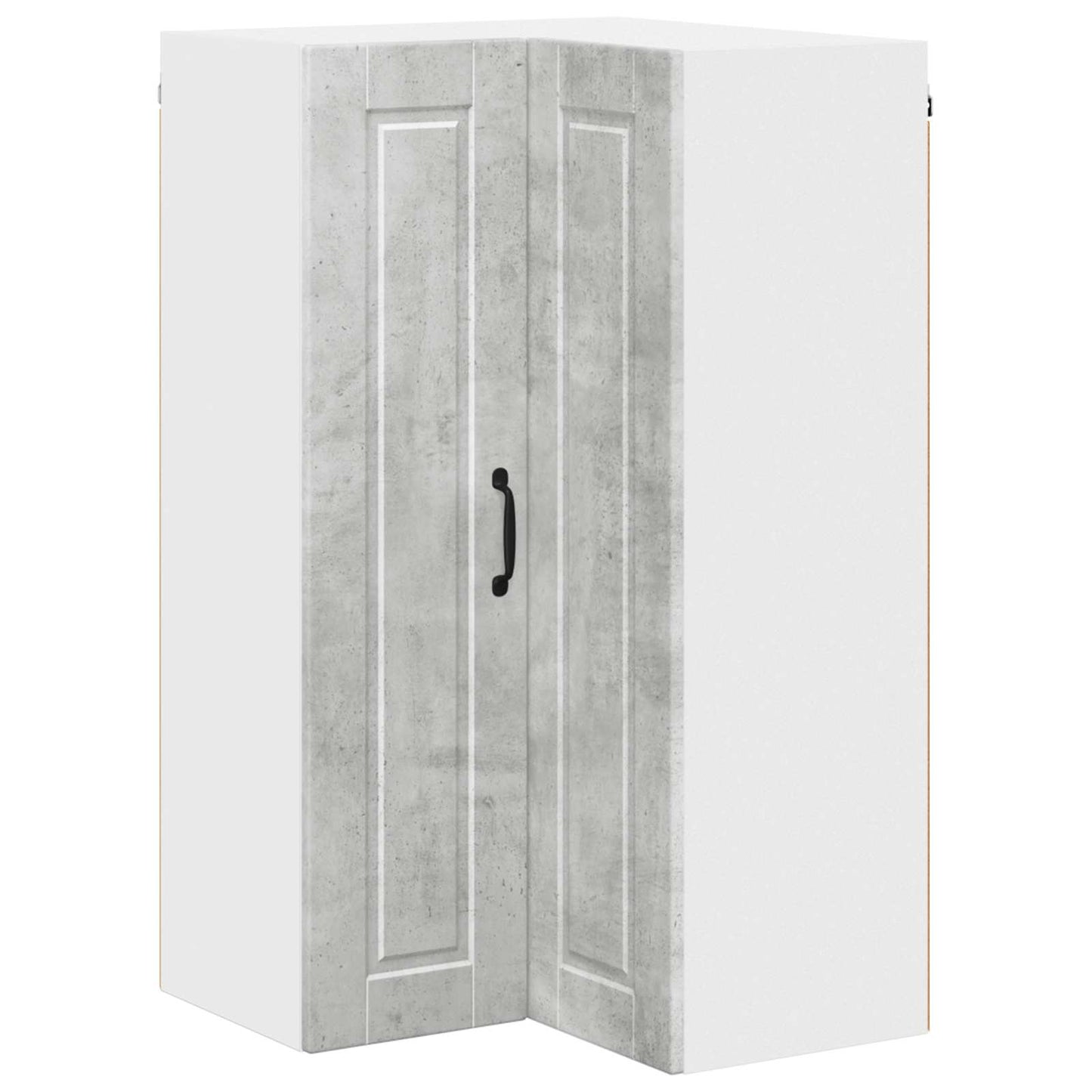 Wall Corner Cabinet PORTO Concrete Grey 57 x 57 x 100 cm