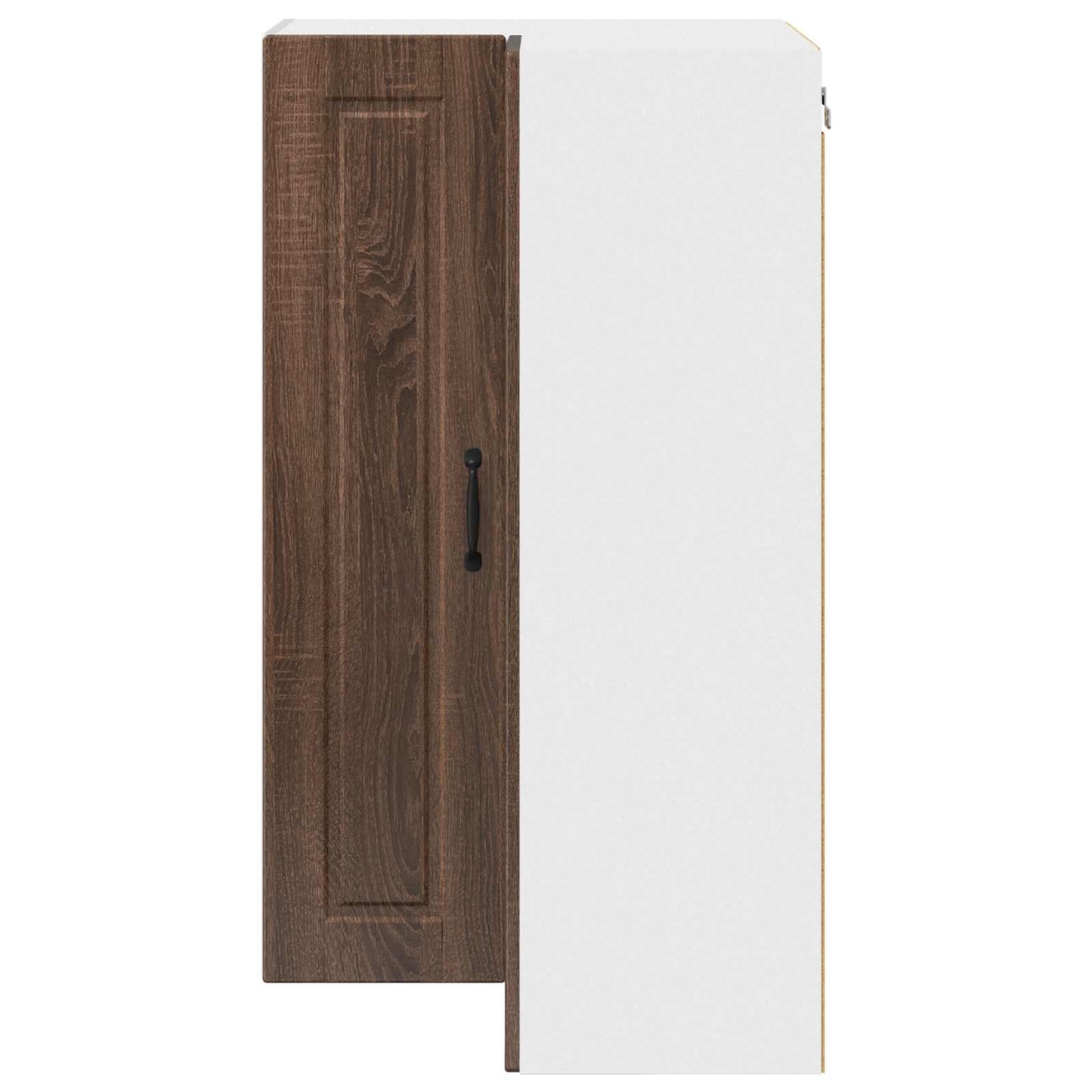 Wall Corner Cabinet PORTO Brown Oak 57 x 57 x 100 cm