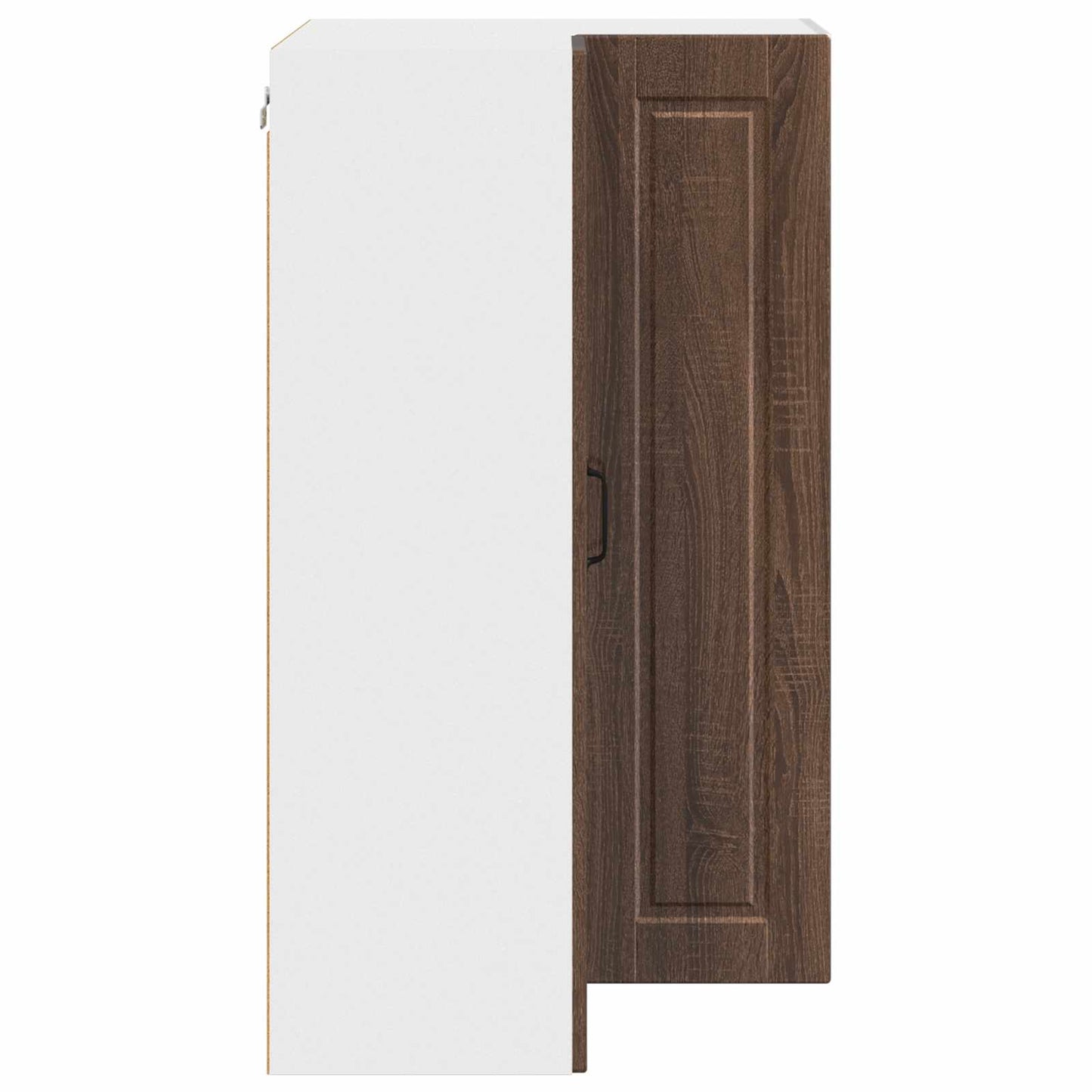 Wall Corner Cabinet PORTO Brown Oak 57 x 57 x 100 cm
