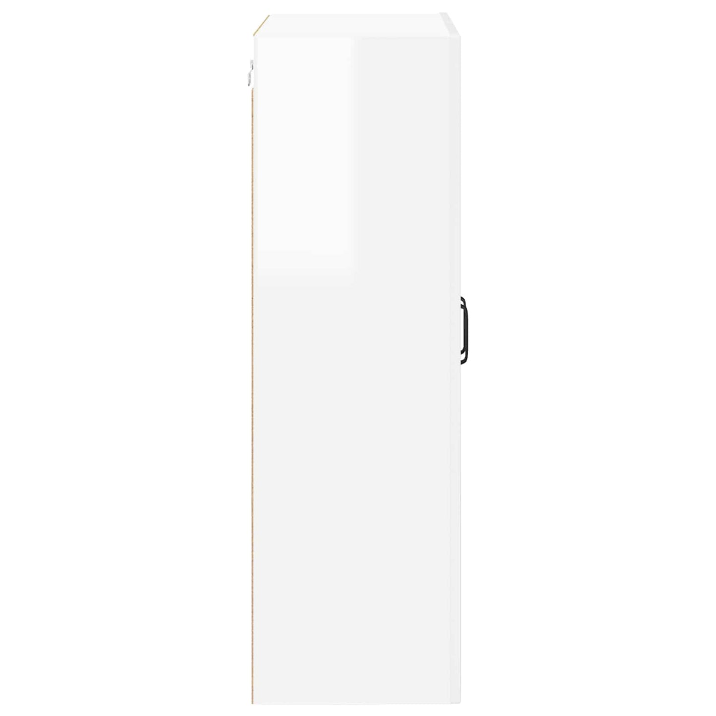 Wall Glass Cabinet PORTO High Gloss White 60 x 31 x 100 cm