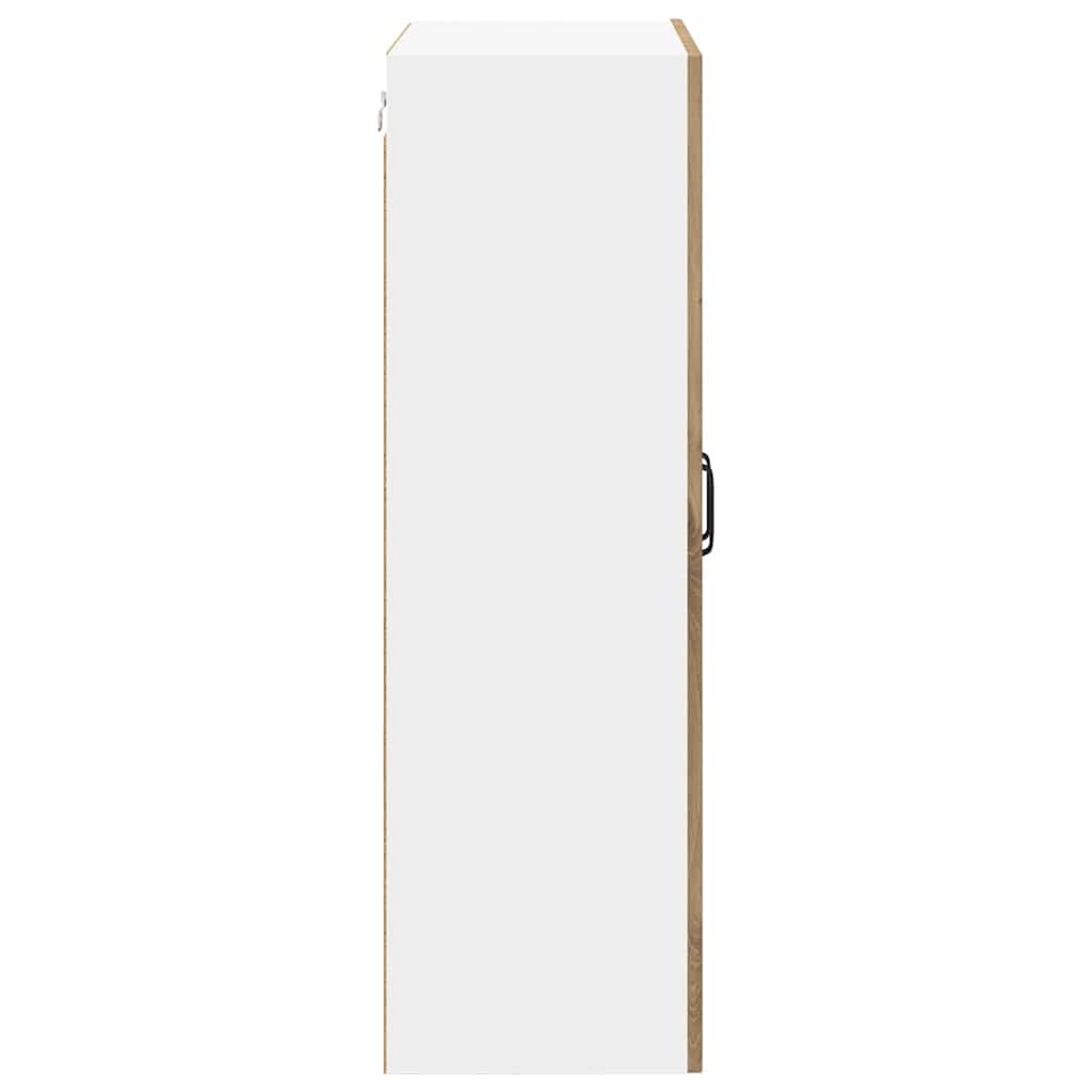 Wall Glass Cabinet PORTO Artisan Oak 60 x 31 x 100 cm
