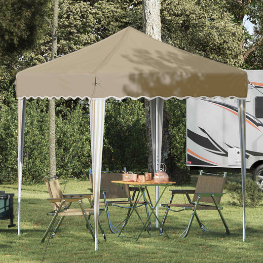 Pop-up Party Tent 195 x 195 x 245 cm Cream Oxford Fabric