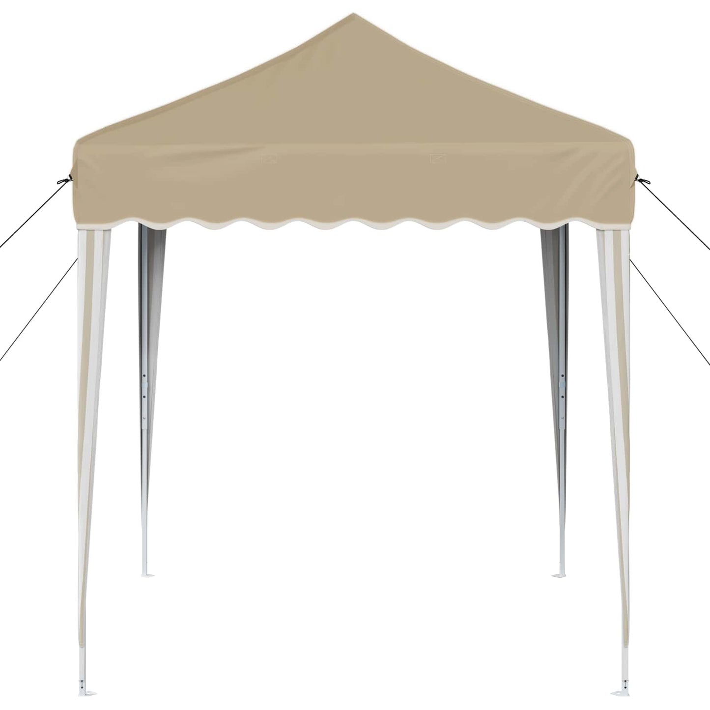 Pop-up Party Tent 195 x 195 x 245 cm Cream Oxford Fabric