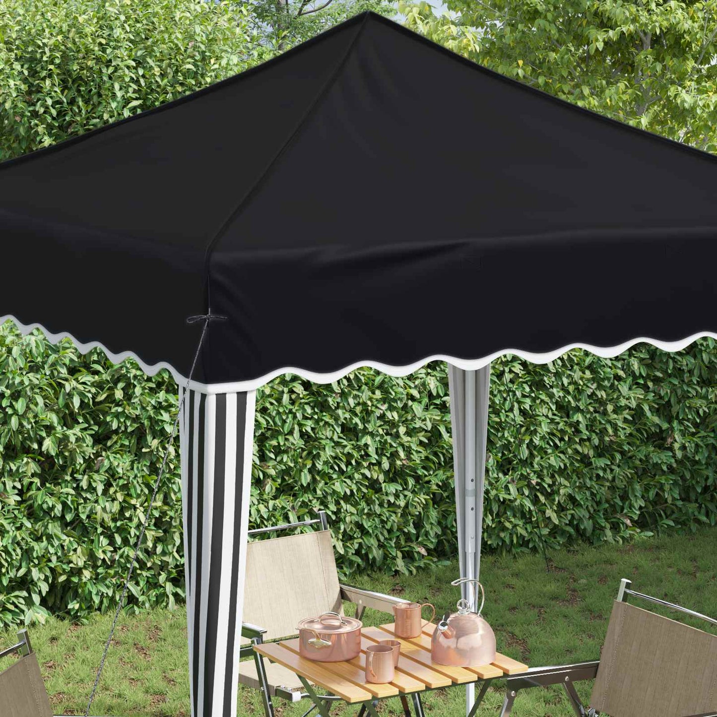 Pop-up Party Tent 195 x 195 x 245 cm Anthracite Oxford Fabric