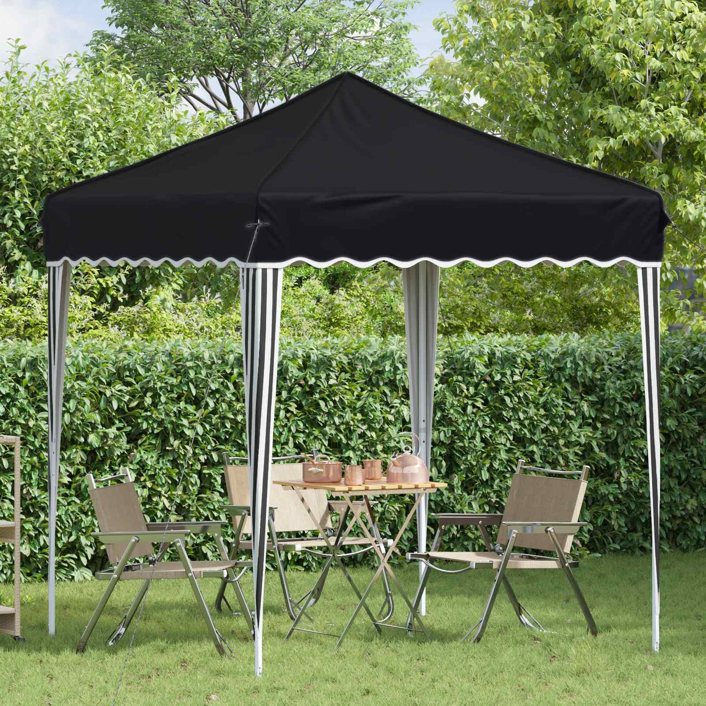 Pop-up Party Tent 195 x 195 x 245 cm Anthracite Oxford Fabric