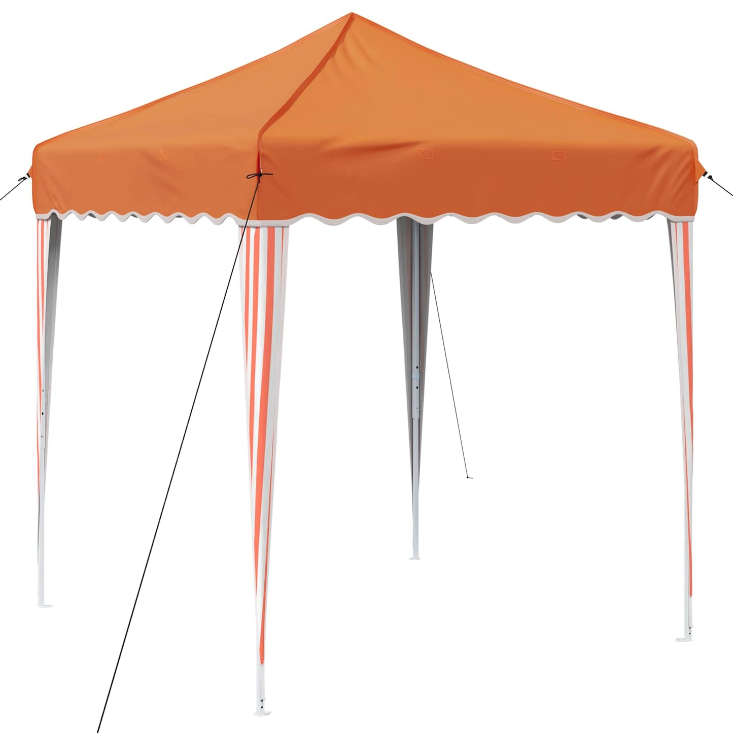 Pop-up Party Tent 195 x 195 x 245 cm Orange Oxford Fabric