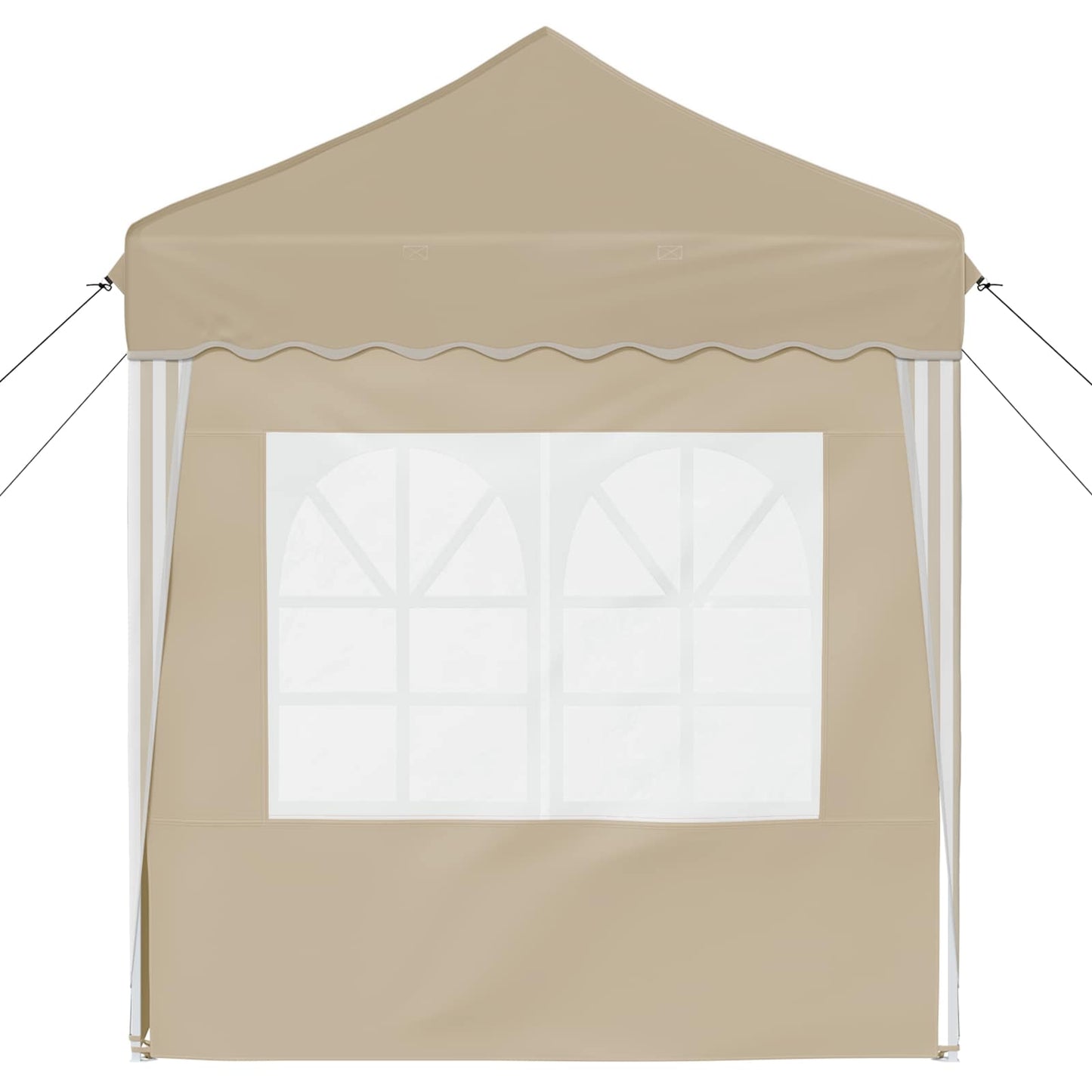 Pop-up Party Tent 195 x 195 x 245 cm Cream Oxford Fabric