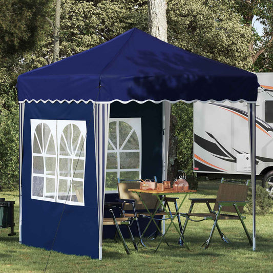 Pop-up Party Tent 195 x 195 x 245 cm Blue Oxford Fabric