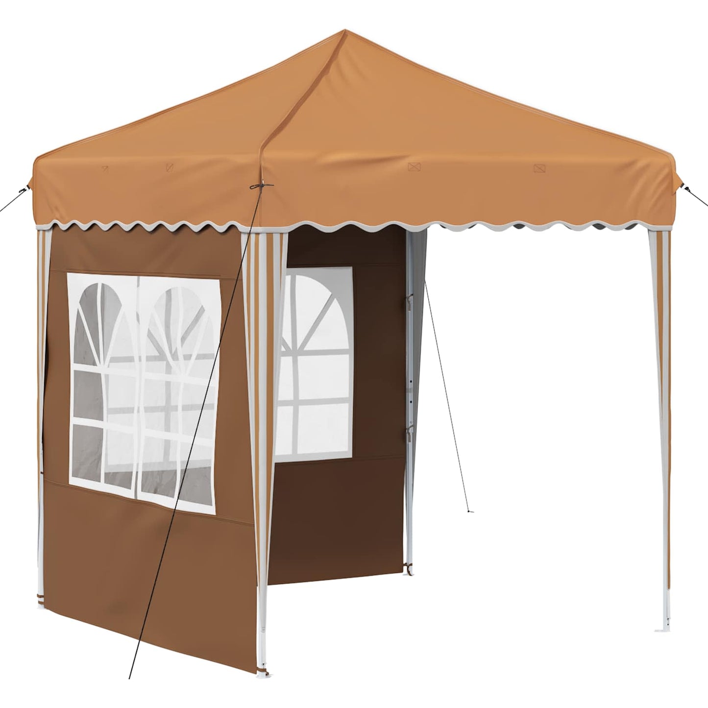 Pop-up Party Tent 195 x 195 x 245 cm Beige Oxford Fabric