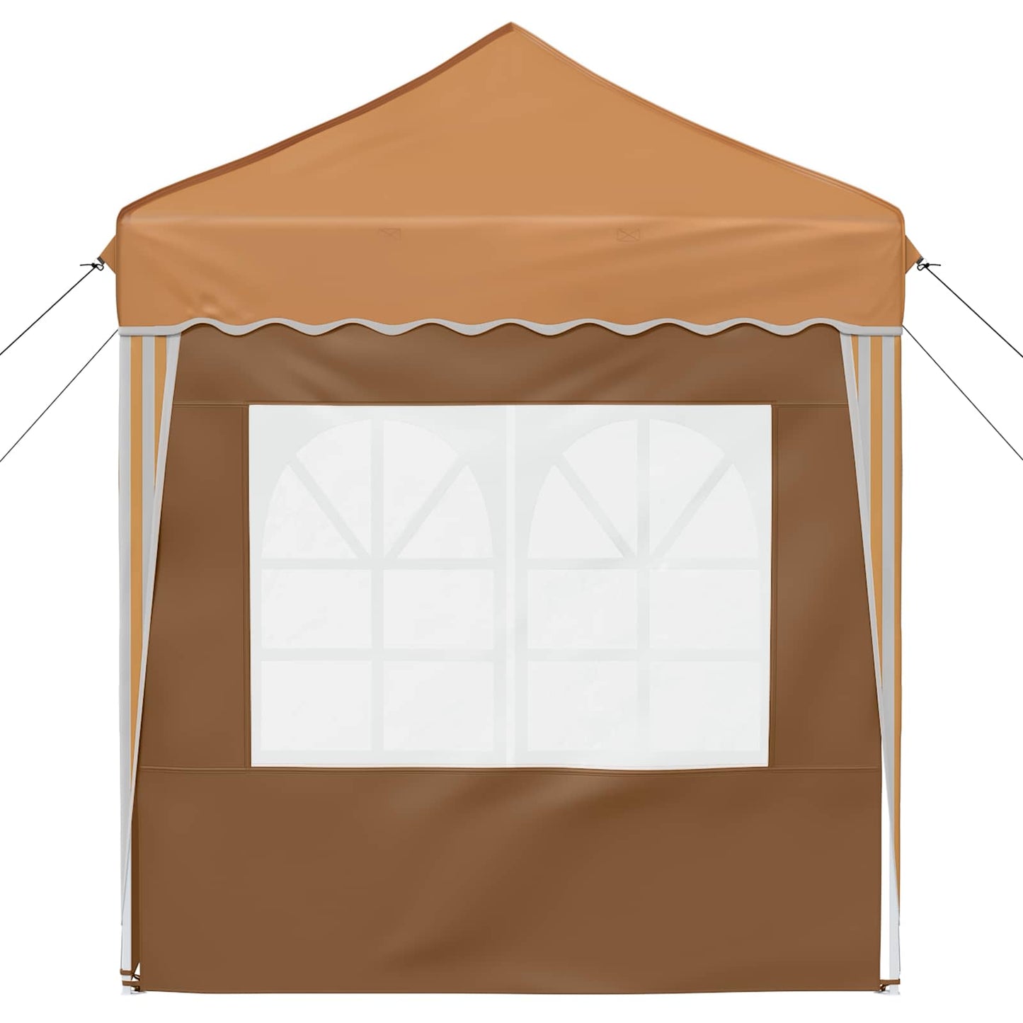 Pop-up Party Tent 195 x 195 x 245 cm Beige Oxford Fabric