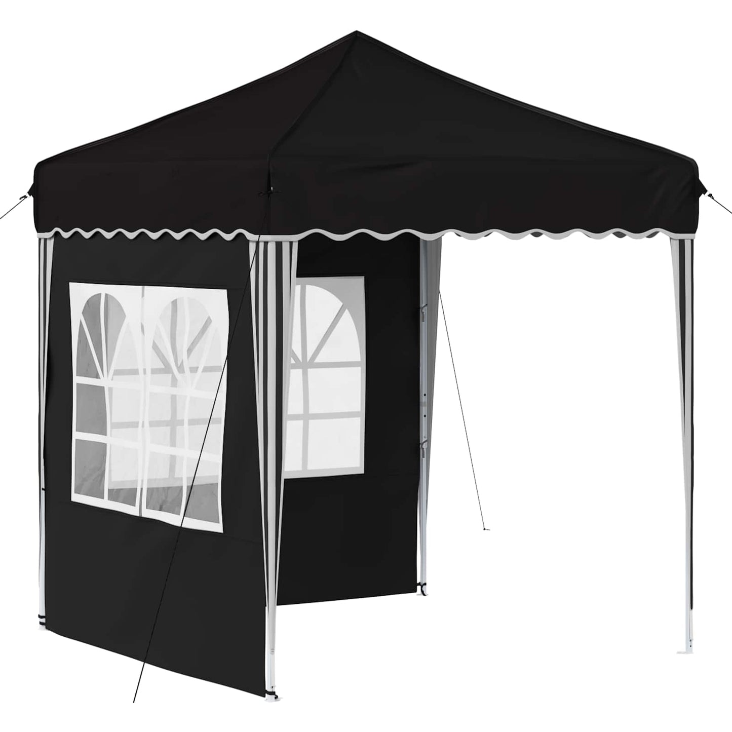 Pop-up Party Tent 195 x 195 x 245 cm Black Oxford Fabric
