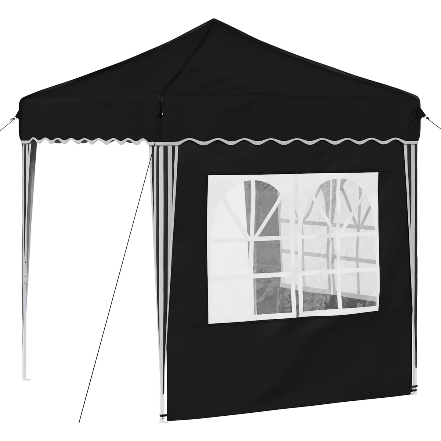 Pop-up Party Tent 195 x 195 x 245 cm Black Oxford Fabric