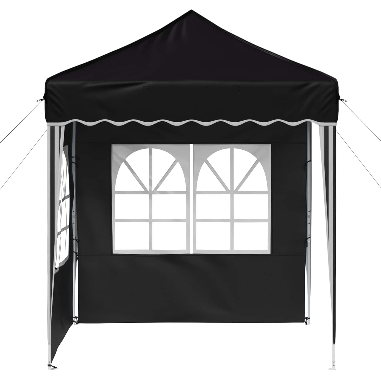 Pop-up Party Tent 195 x 195 x 245 cm Black Oxford Fabric