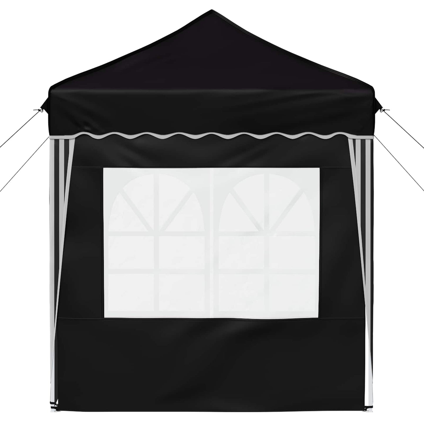 Pop-up Party Tent 195 x 195 x 245 cm Black Oxford Fabric